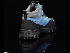 Sicherheitsarbeit Stiefel Unisex Suede Mikrofiber Draht Stoff Sicherheitsstiefel Kautschuk Sicherheitsschuhe Arbeitsschuhe