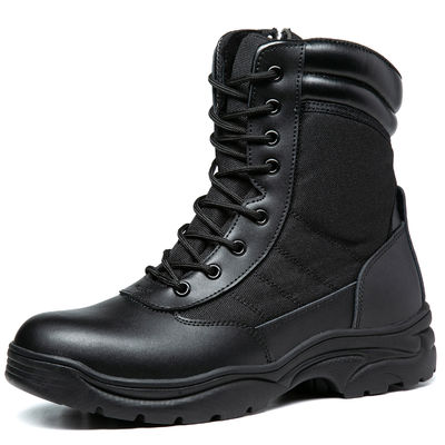 kaufen Schwarze taktische Sicherheitsschuhe Winter Atmungsschuhe High Top online manufacture