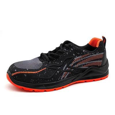 kaufen Schwarze Atemberaubende Flyknit Sneaker rutschfeste Herren Athletik-Stiel-Zehen Schuhe online manufacture
