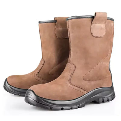 kaufen Braune Nubuck Kniehohe Stiefel Wasserdicht Schlittenfeste Schuhe online manufacture