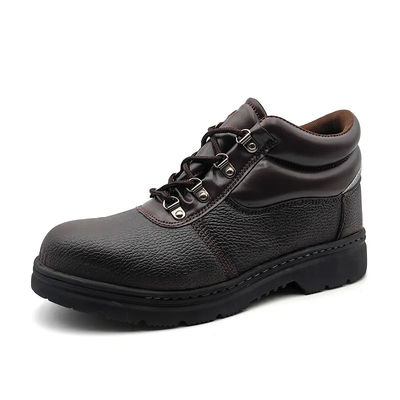 kaufen Braune Anti-Punktur Sicherheitsschuhe Langlebige Eisenzehen Schuhe Anti-Schlag online manufacture