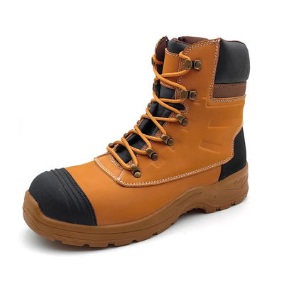 kaufen Öl- und wasserdichte Stiefel aus industriellem Leder Baustiefel mit Reißverschluss online manufacture