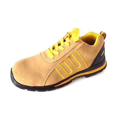 kaufen Echtes Leder Gelb Stahl Zehen Schuhe Leichtgewicht S3 Sicherheitsschuhe online manufacture