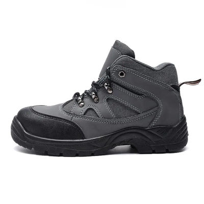 kaufen Echtes Leder Grauschuhe S1 / S3 Sicherheitsschuhe mit Stahlfuß und Stahlplatte online manufacture