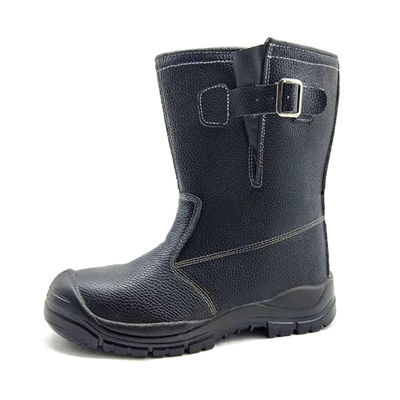 kaufen Sicherheitsschuhe aus Stahlzehen / Stahlplatten Schweißschuhen aus reinem Leder Hochfußschuhe für Männer online manufacture