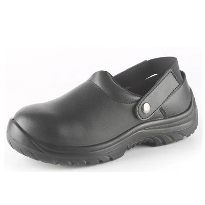 kaufen Action-Leder-Küchen-Sicherheitsschuhe Wasserdichte Stahl-Zehen rutschfeste Schuhe Schwarz online manufacture