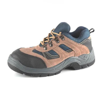 kaufen Suede Leder Komfortable Sicherheitsschuhe Outdoor Stahl Fußschuhe Braun online manufacture