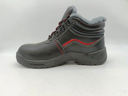 kaufen Anti-Punktur Winter High Top Schuhe schwarzes Leder rutschfeste Schuhe langlebig online manufacture