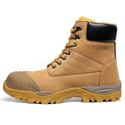 kaufen Custom Stahl Fußschuhe High Top Martin Arbeitsschuhe Braun Für Männer online manufacture