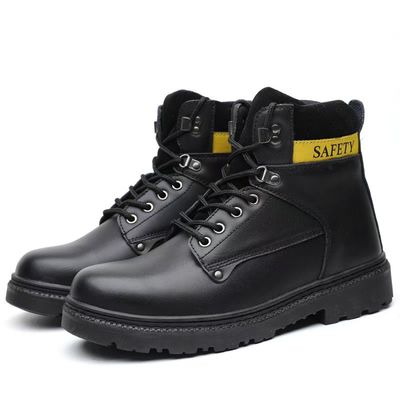 kaufen Leichtgewicht Martin Stiefel Gelb Schwarz Hohe Arbeitsstiefel für Männer online manufacture