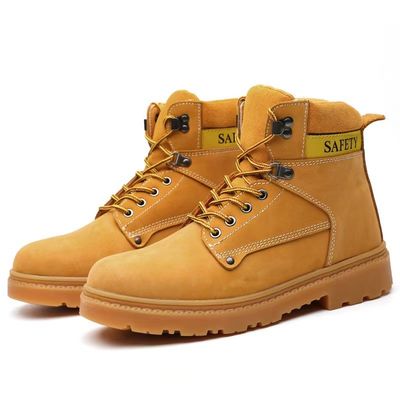 kaufen Runde Zehen robuste Sohle Leder Stiefel Knöchel Höhe für Outdoor-Abenteuer online manufacture