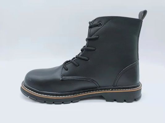 kaufen Männer High Top Arbeitsschuhe Schwarz Modische Lederschuhe rutschfeste online manufacture