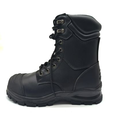 kaufen Mid Top Style Martin Stiefel Anti-Einschlag / Anti-Punktion TPU Zehenkappe Stiefel schwarz online manufacture