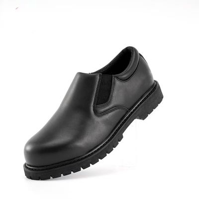 kaufen Goodyear Welted Chef Schuhe Schwarz Vollkorn Leder rutschfeste Arbeitsschuhe online manufacture