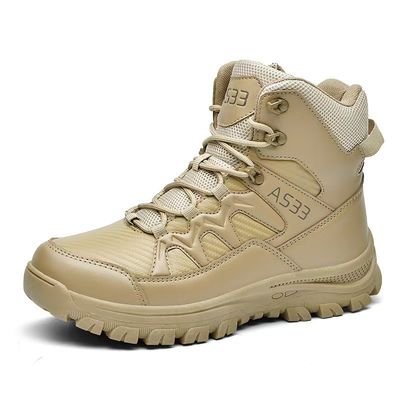 kaufen Große taktische Kampfschuhe Gelbe Wanderschuhe für die Wüste online manufacture
