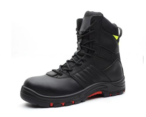 kaufen Anti-Punktur Feuerwehr-Sicherheitsstiefel Unisex Feuerdichte Stahl Fußarbeit Stiefel online manufacture