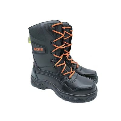 kaufen Unisex Feuerwehr-Leder-Stiefel gegen Aufprall / Anti-Punktion Waldfeuer-Stiefel online manufacture