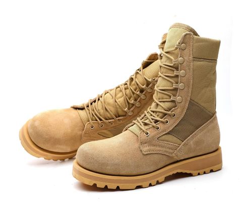 kaufen Taktische Sicherheitsschuhe Suede-Leder-Hochtoppen-Arbeitsschuhe Fleece für die Wärme ausgekleidet online manufacture