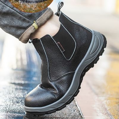 kaufen Beef Tendon Sohle Arbeitsschuhe mit Mikrofaserleder und Stahlfuß online manufacture