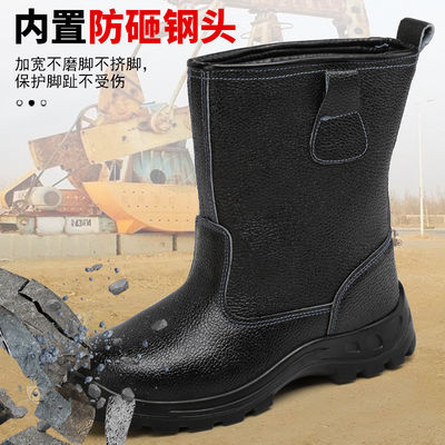 kaufen Sicherheitsschuhe aus Kevlar mit Mittelsohle aus Rindleder, echtes Leder, Arbeitsschuhe mit Stahlzehen online manufacture