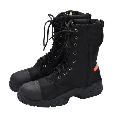 kaufen Schwarze Arbeitsschuhe mit Gummisohle Unisex-Schuhen aus Leinwand online manufacture