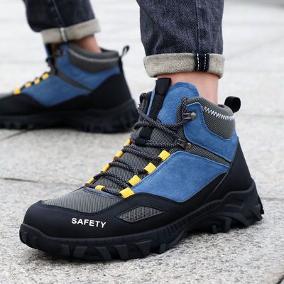 kaufen Kevlar Mittelsohl Unisex Suede Mikrofiber Draht Stoff Sicherheitsschuhe Kautschuk Sicherheitsschuhe Arbeitsschuhe online manufacture