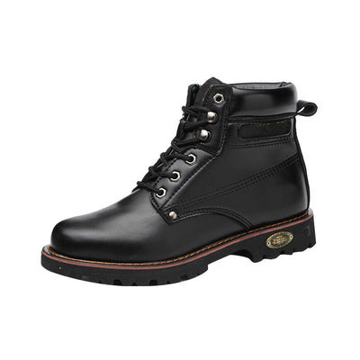 kaufen Schwarze Mikrofaser-Leder-Sicherheitsschuhe Beef Tendon Soleschuhe für Männer online manufacture