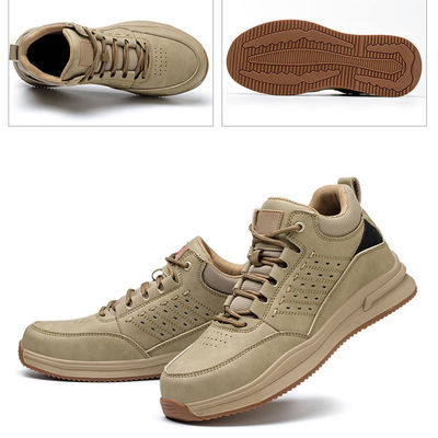 kaufen Mikrofiber-Männer-Sicherheitsbeamte-Arbeitsschuhe Kunststoff-Zehen-Kevlar-Mitte-Sole Anti-Schlag Gummi-Arbeitsschuhe online manufacture