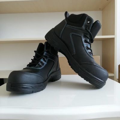 kaufen Sicherheitsschuhe mit Kevlar-Zwischensohle aus echtem Leder für OEM-Sicherheitsarbeiten online manufacture