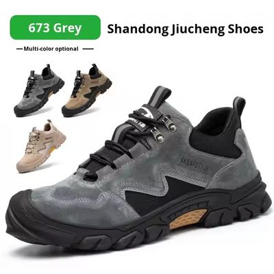 kaufen OEM Kevlar Construction Safety Shoes Pigskin Work Shoes Steel Toe Anti Smashing Rubber Sole Safety Shoes online manufacture
