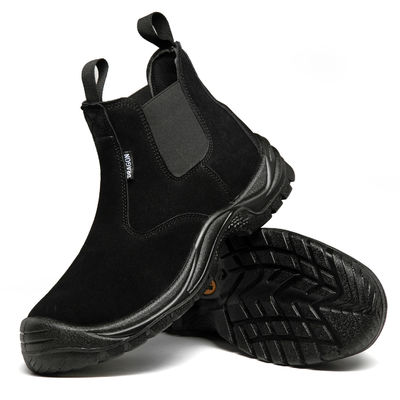 Dauerhafte Chelsea-Stiefel mit mittlerem Schnitt Unisex-Stahlfuß Chelsea-Arbeitsstiefel