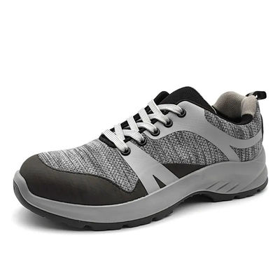 Atemberaubende Sport-Mode Stahl-Zehen Schuhe Anti-Einschlag Fliegen Strick Schuhe Fliegen Stricken