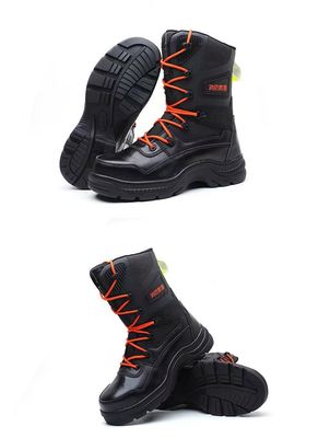 Wasserdichte Feuerwehr-Rettungs-Stiefel Anti-Punktur Ölbeständige Sicherheitsstiefel