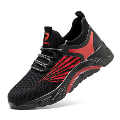 Farbe Sommer Fliegende Strick Industriearbeit Stiefel Kevlar Stahl Zehen Schuhe