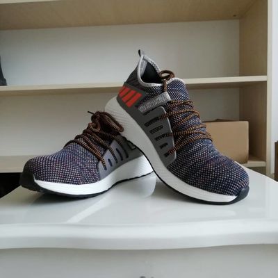 Atemberaubende Flying Strick Arbeit Schuhe Komfortable Sicherheitsschuhe Kevlar Mittelsohl Stahl Zeh EVA Sohle