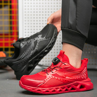 TPU+Mikrofiber+Flying Knit Industrie-Sicherheitsschuhe mit EVA-Sohle und Kevlar-Mitte-Sole