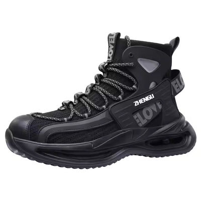 Fliegende Strick-Sicherheitsstiefel OEM-Sicherheits-Arbeitsstiefel Stahlkappe Kevlar-Zwischensohle Arbeitsschuhe EVA-Sohle Sicherheitsschuhe