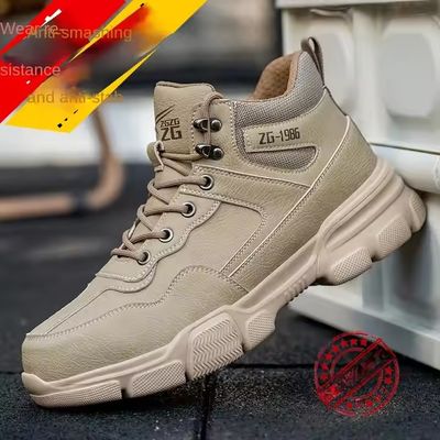 Kevlar-Zwischensohle Herren Sicherheitsstiefel aus Mikrofaserleder mit Stahlkappe und EVA-Sohle